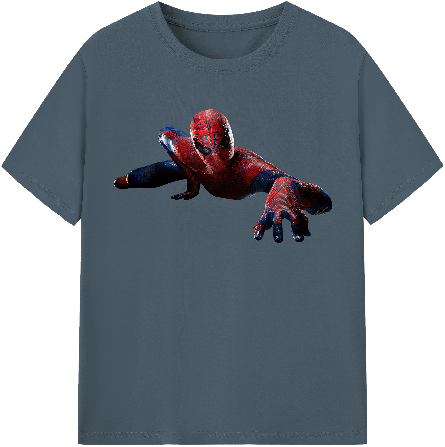 （画像用） Spider Man スパイダーマン 綿100％半袖Tシャツ（フロントプリント）